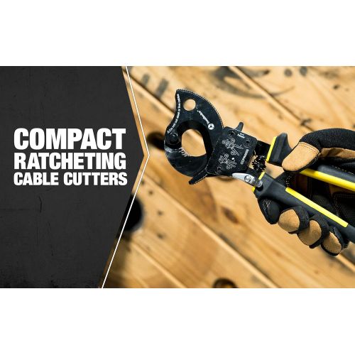  Southwire Tools & Equipment CCPR400 Ratcheting Cable Cutters With Comfort Grip Handles