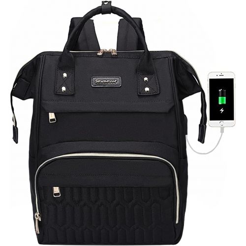  [아마존베스트]SOWAOVUT Laptop Backpack 15 Inch Casual Daypack Water Resistant Business Travel School Backpack for Women Men Student