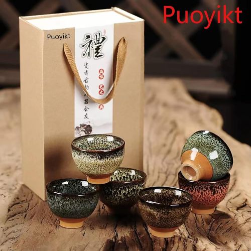  [아마존베스트]RC 6-piece tea cup made of Japanese and Chinese handmade ceramics