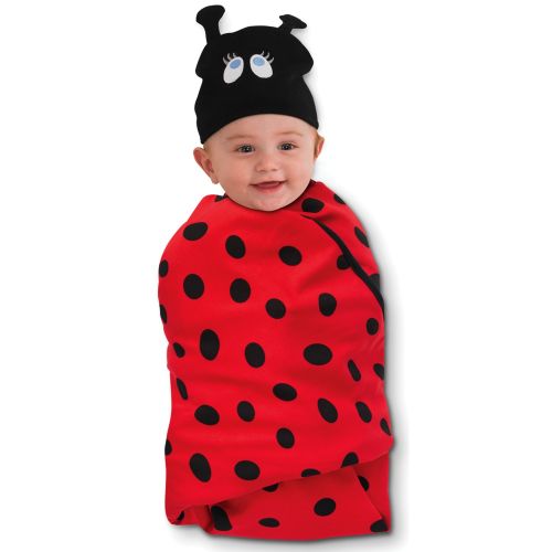  Sozo Baby-Girls Newborn Ladybug Swaddle Blanket and Cap Set