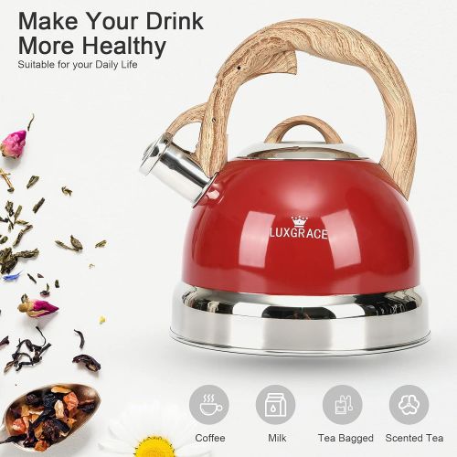  S-p Tea Kettle -2.5 Quart Stovetop Whistling Teapot Stainless Steel Tea Pots for Stove Top Whistle Tea Pot