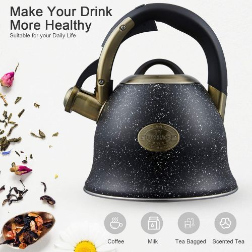  S-p Tea Kettle -2.2 Quart Tea Kettles Stovetop Whistling Teapot Stainless Steel Tea Pots for Stove Top Whistle Tea Pot