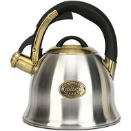 S-p Stove Top Whistling Tea Kettle- Stainless Steel Teakettle Teapot with Ergonomic Handle 2.2 Quart