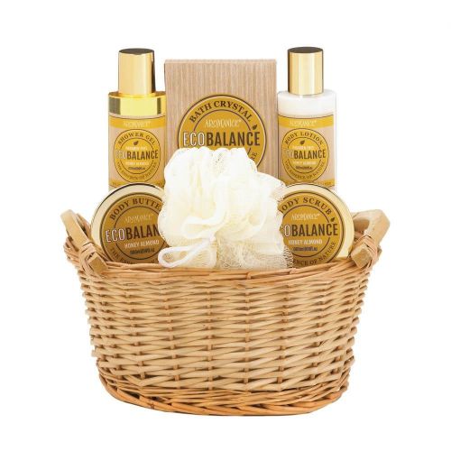  Spa Pleasure Body Wash Gift Set, Teen Spa Bath Gift Basket Birthday For Girls (honey Almond) (Sold by Case, Pack of 4)