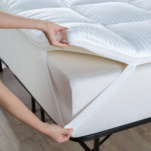  Spa Sensations Comfort Bliss Memory Foam and Fiber Quilted 3 Mattress Topper