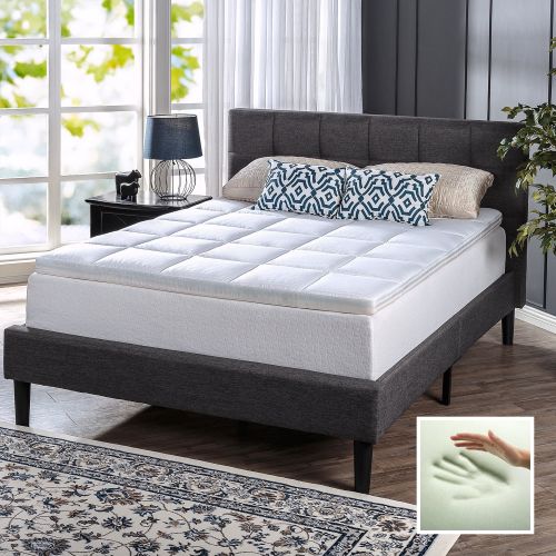  Spa Sensations Comfort Bliss Memory Foam and Fiber Quilted 3 Mattress Topper