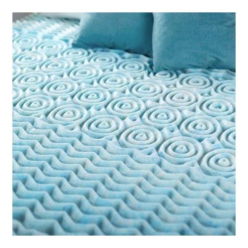  Spa Sensations Biofoam Zoned Fusion Gel Memory Foam Mattress Topper with an Extra Layer of Cooling, Conforming, Supportive Memory Foam 2-inch, Twin