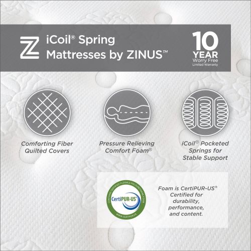  Spa Sensations 10 Memory Foam and Spring Hybrid Mattress - KING