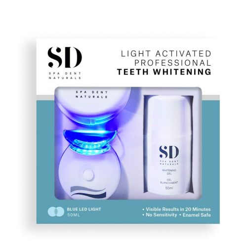  Spa-Dent LED Light Activated Whitening Kit with Advanced Dental Grade Xyliprox Gel