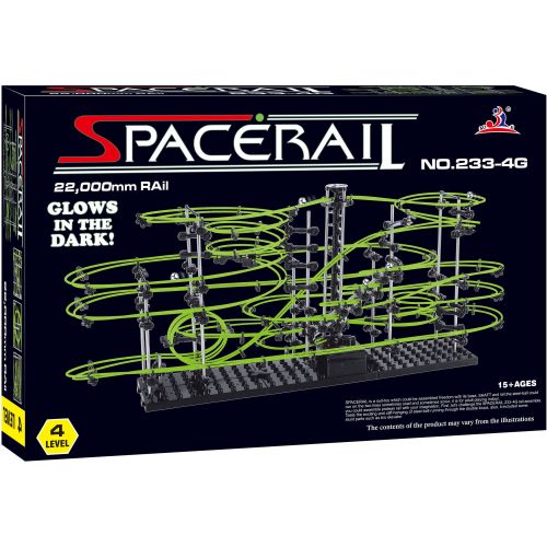  Space Rail Glow in the Dark 22,000mm Rail Marble Game, Level 4