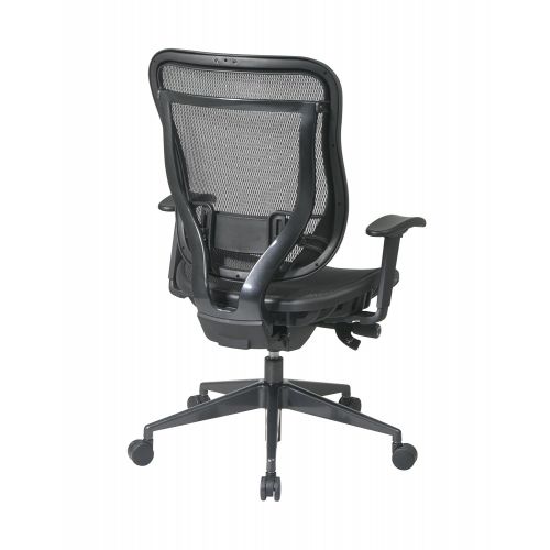  Space Seating SPACE Seating Breathable Mesh High Back and Seat, Ultra 2-to-1 Synchro Tilt Control, Seat Slider and Gunmetal Finish Executive Chair