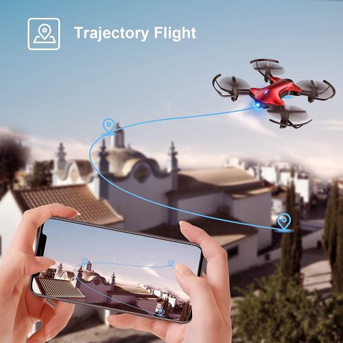  Drone with Camera, DROCON Spacekey 1080P Remote Control Drone for Kids Beginners, FPV Drone App Control, Gravity Control, One-key Return, 2 Batteries, 3 Speed Modes, Foldable Arms