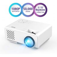 Projector, Spacekey RD-810 LED Portable Projector, Multimedia Home Theater Video Projector Supporting 1080P with HDMI USB VGA AV for Home Cinema TV Laptop Game iPhone Andriod Smart