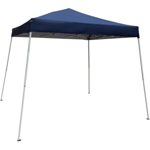  Spaco Portable Waterproof Folding Tent Shade Tent Sun Shelter Blue for Household, Wedding, Party (2.4 x 2.4m)