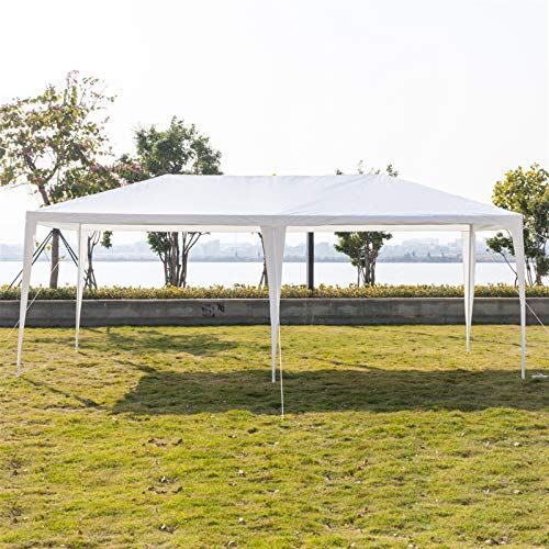  Spaco Folding Shade Tent Sun Shelter Six Sides Two Doors Advertising Tent