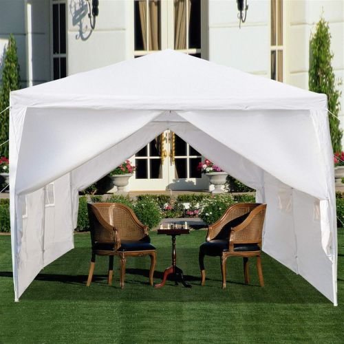  Spaco Folding Shade Tent Sun Shelter Six Sides Two Doors Advertising Tent