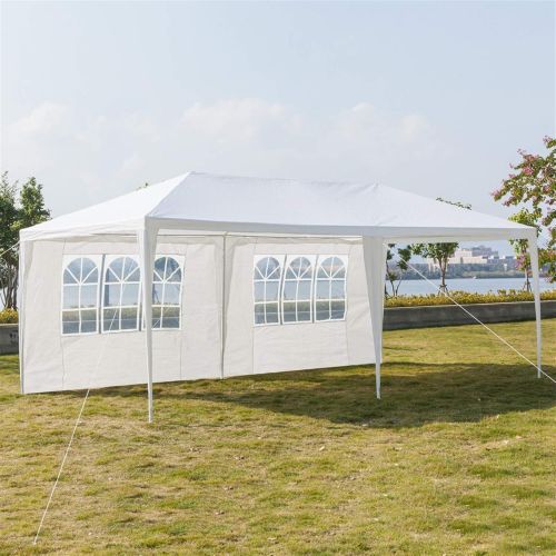  Spaco Folding Shade Tent Sun Shelter Six Sides Two Doors Advertising Tent