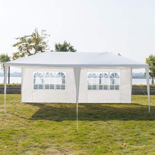  Spaco Folding Shade Tent Sun Shelter Six Sides Two Doors Advertising Tent