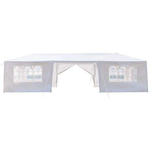  Spaco Easy Pop Up Canopy Party Tent, Outdoor Camping Folding Awning 10 x 30-Feet