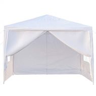 Spaco 3 x 3m Four Sides Portable Home Use Waterproof Tent Outdoor Folding Tent with Spiral Tubes White