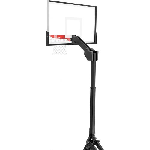 스팔딩 Spalding Momentous EZ Assembly Portable Adjustable Outdoor Basketball Hoop - Assembles in 30 Minutes or Less