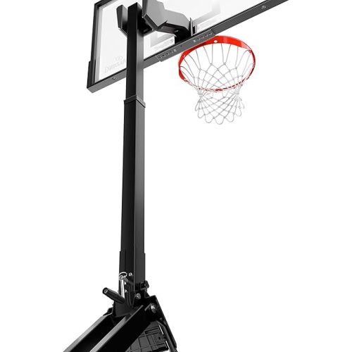 스팔딩 Spalding Momentous EZ Assembly Portable Adjustable Outdoor Basketball Hoop - Assembles in 30 Minutes or Less