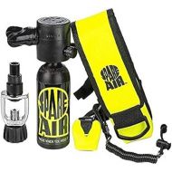 Spare Air Submersible System 3.0CF Package for Scuba Divers with Dial Pressure Gauge, Fill Adapter, Holster, Leash, and Free DiveCatalog Quick Release Coil Lanyard