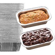 [아마존베스트]Spare Essentials 35 Pack - 1LB Cute Mini Loaf Pans, Aluminum Loaf Pans, Bread Pans, Foil Loaf Pan l Cake Pan, Disposable Aluminum Pans l Top bakerys choice Tin Pans - 1 Pound - 6 X 3.5 x 2