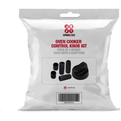  [아마존베스트]SPARES2GO Universal Black Control Switch Knobs for all makes of Oven, Cooker & Hob (Pack of 4)