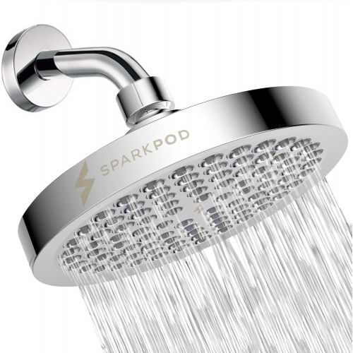  [아마존 핫딜]  [아마존핫딜]SparkPod Shower Head - High Pressure Rain - Luxury Modern Chrome Look - Easy Tool Free Installation - The Perfect Adjustable Replacement For Your Bathroom Shower Heads