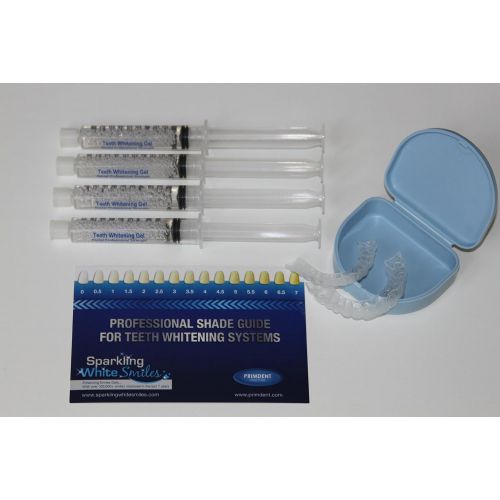  Sparkling White Smiles Professional Custom Teeth Tooth Whitening Trays. Includes 4 XL 10ml Syringes of 16% Gel....
