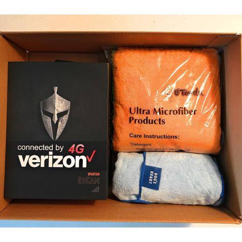  Spartan HD GoCam (New Verizon 4GLTE Blackout Infrared) Model#GC-Z4Gb - Bonus Package Bundled with UTowels Edgeless Microfiber Towels