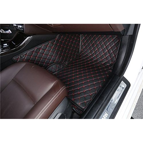  Spartan Autotec - Floor Liners Front and Second RowSeats 3pcsfor Tesla Model S - King Diamond Series - Midnight Black