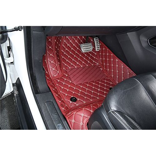  Spartan Autotec - Floor Liners Front and Second RowSeats 3pcsfor Tesla Model S - King Diamond Series - Jet Black