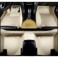 Spartan Autotec - Floor Liners Front and Second RowSeats 3pcsfor Tesla Model S - King Diamond Series - Harmony Cream