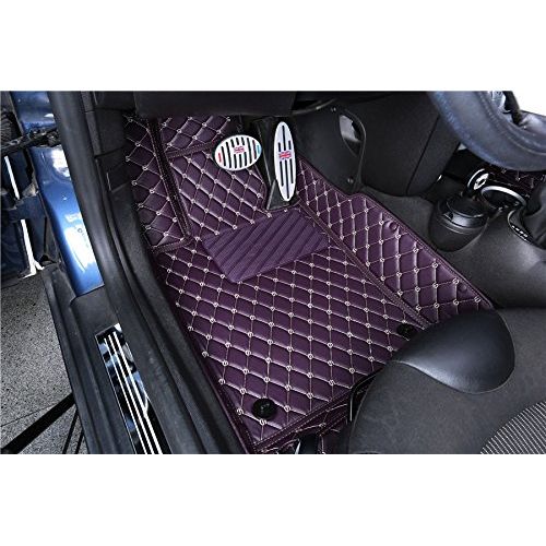  Spartan Autotec - Floor Liners Front and Second RowSeats 3pcsfor Tesla Model S - King Diamond Series - Harmony Cream