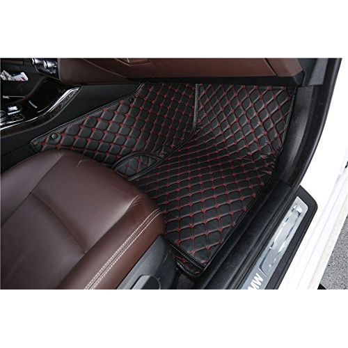  Spartan Autotec - Floor Liners Front and Second RowSeats 3pcsfor Jeep Cherokee - King Diamond Series - Jet Black