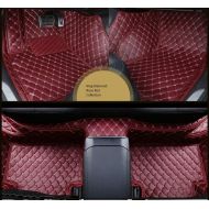 Spartan Autotec - Mercedes GLE 4 Doors SUV All Weather Custom Made FloorLiners Front & Back Seats 3pcs (GLE SUV, Wine Red)