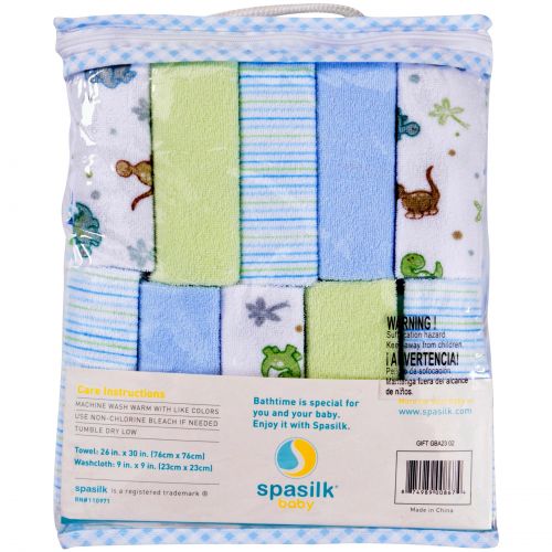  Spasilk 23 Piece Bath Giftset, Blue