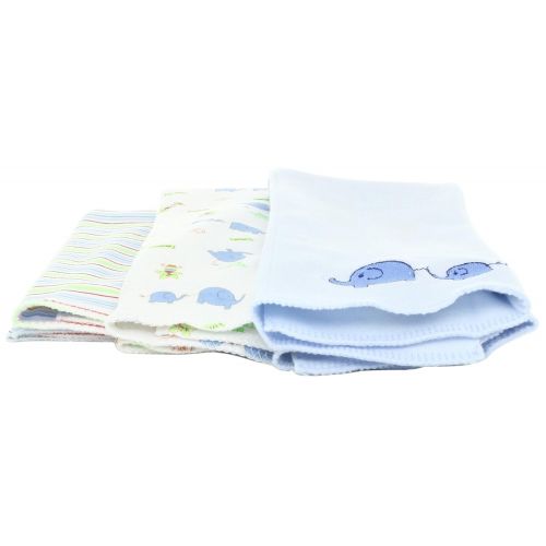  Spasilk Baby-Boys Newborn 3 Pack 100% Cotton Burp Cloths