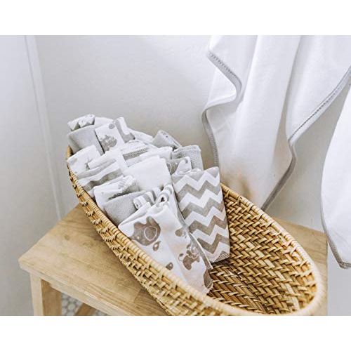 [아마존베스트]Spasilk 23-Piece Essential Baby Bath Gift Set, Grey