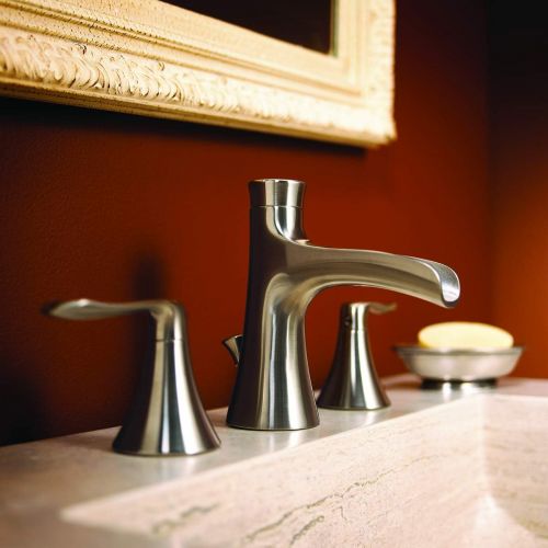  Speakman SB-1221-E-BN Caspian 8 in. Widespread Bathroom Faucet, Brushed Nickel
