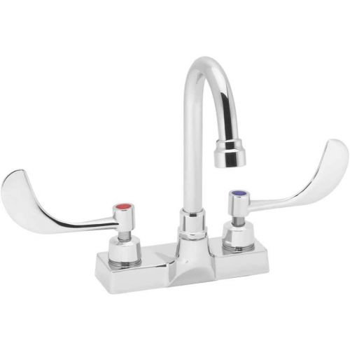  Speakman SC-3084-LD-E Commander Centerset Faucet with 4 Wrist Blade Handles, Chrome