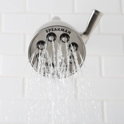  Speakman, Brushed Nickel S-2251-BN-E175 Signature Icon Anystream Adjustable Solid Brass Shower Head, 1.75 GPM