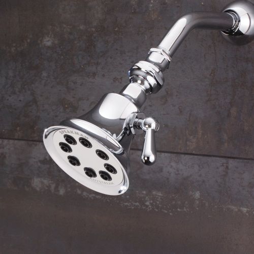  Speakman S-3015 Retro Anystream Solid Brass High Pressure Adjustable Shower Head, Polished Chrome