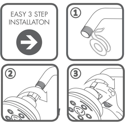  Speakman VS-232007 Napa Anystream 2-Way Shower Combination, 2.5 GPM, Polished Chrome