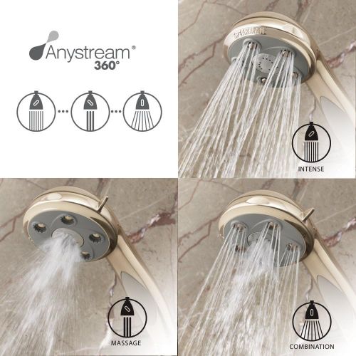  Speakman VS-232007 Napa Anystream 2-Way Shower Combination, 2.5 GPM, Polished Chrome