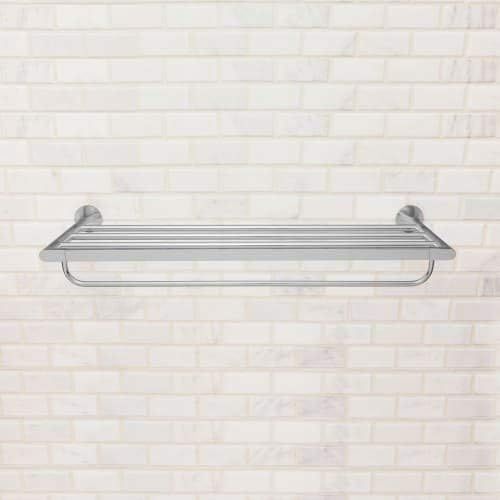  Speakman SA-2209 Lewes Glass Bathroom Shelf, Polished Chrome