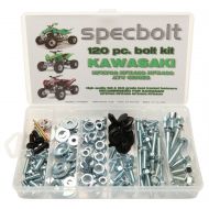 Specbolt Fasteners 120pc Specbolt Kawasaki KFX450R KFX700 ATV Bolt Kit for Maintenance & Restoration OEM Spec Fasteners KFX 450 700 400