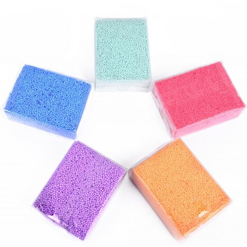  [아마존베스트]Special Supplies Fun Foam Modeling Foam Beads Play Kit, 5 Blocks Children’s Educational Clay for Arts Crafts Kindergarten, Preschool Kids Toys Develop Creativity, Motor Skills